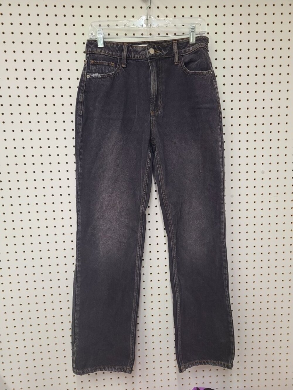 Altard State High-Waisted Black Denim Straight-Leg Jeans Womens Size 26